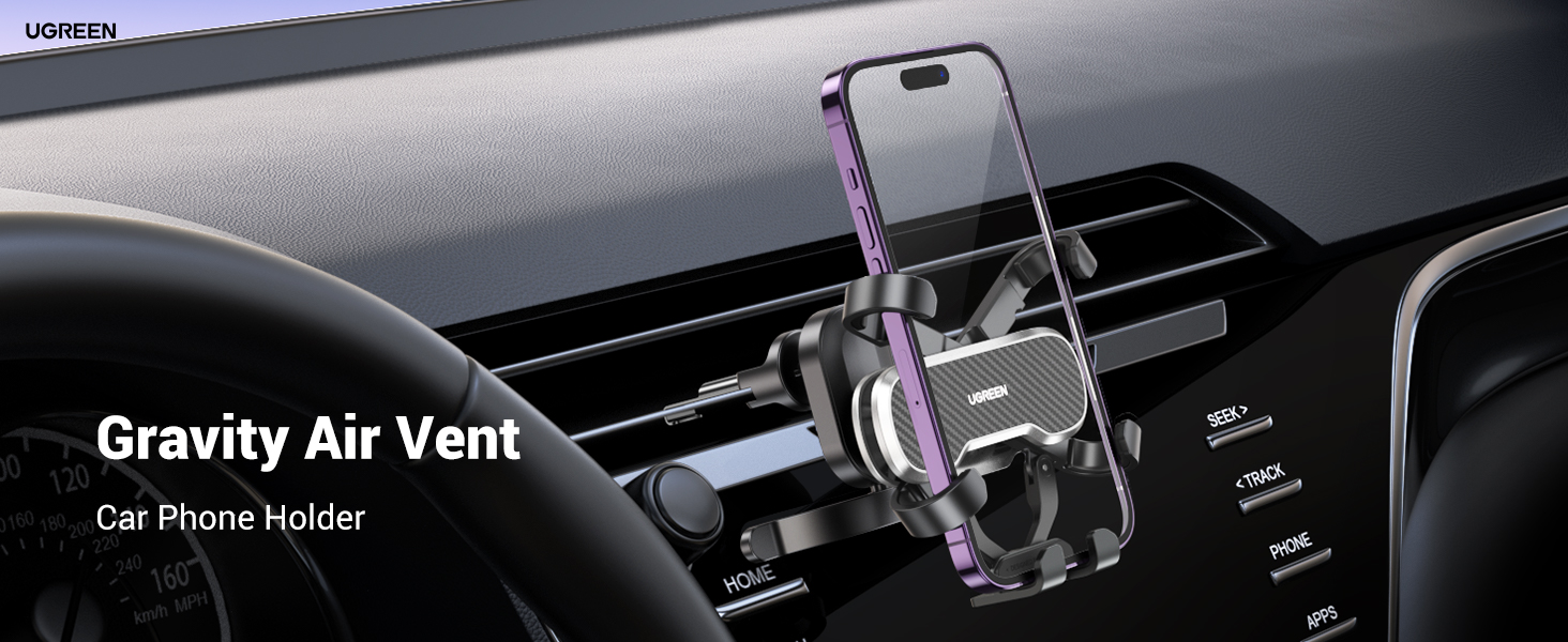 UGREEN 80871 Gravity Drive Air Vent Car Mount Phone Holder 001