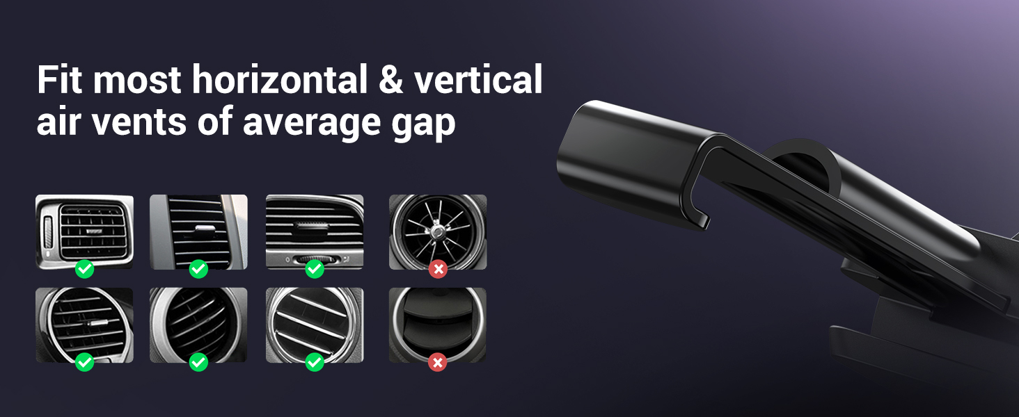 UGREEN 80871 Gravity Drive Air Vent Car Mount Phone Holder 004