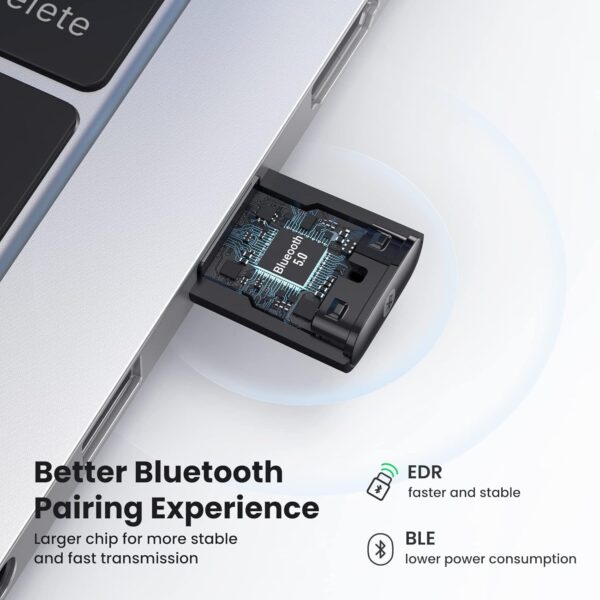 UGREEN 80889 USB Bluetooth 5.0 Adapter for PC Driver-Free Dongle - Image 2