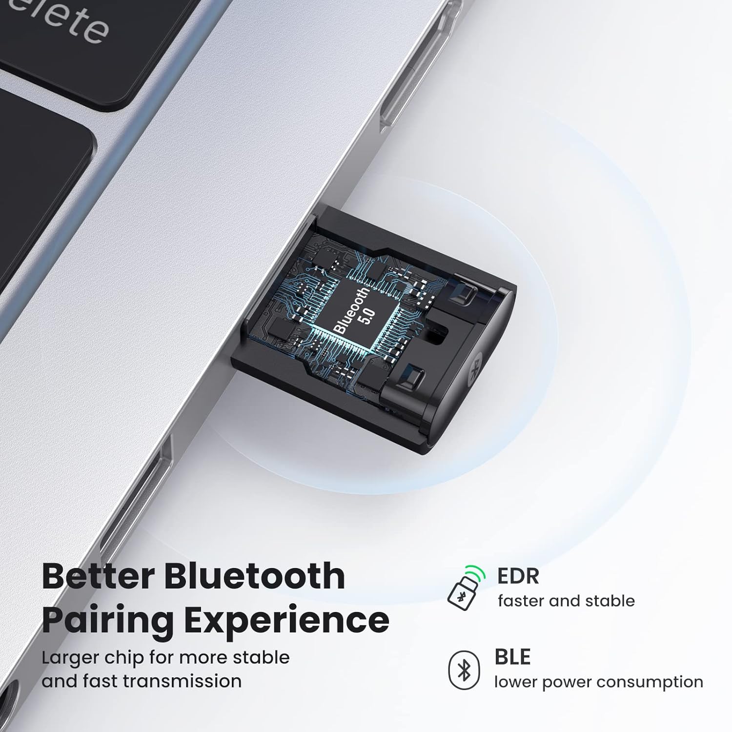 UGREEN 80889 USB Bluetooth 5.0 Adapter for PC Driver-Free Dongle - Image 2