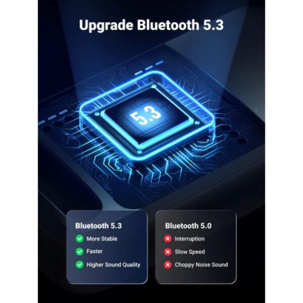UGREEN 90225 Bluetooth Adapter, USB Bluetooth 5.3 Adapter for PC, Wireless Bluetooth Dongle - Image 4