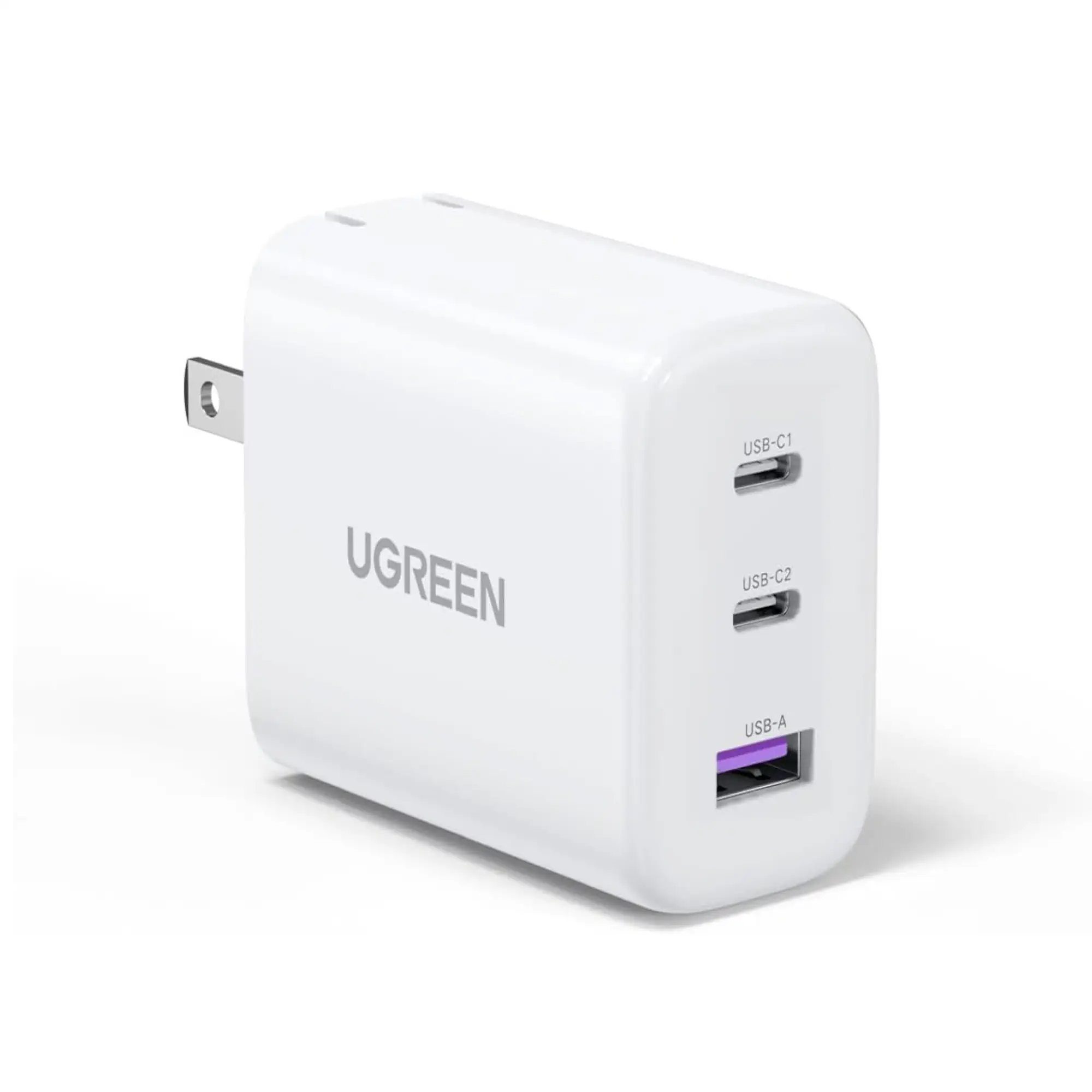 UGREEN 90495 65W USB C Charger 3-Ports Compact Foldable US Plug