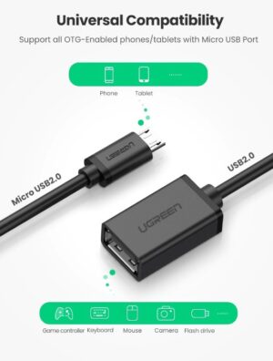 UGREEN 10396 MICRO USB 2.0 OTG ADAPTER CABLE