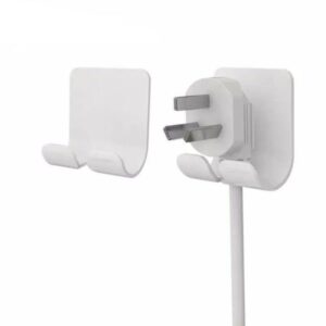 UGREEN 20365 UNIVERSAL HOOK POWER CORD CABLE HOLDER – WHITE