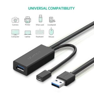 UGREEN 20827 USB 3.0 Extension Cable with Repeater (10 Meter)