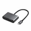 UGREEN 50505 TYPE-C MALE TO HDMI & VGA FEMALE CONVERTER