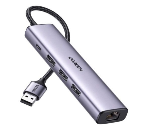 Adaptateur multifonction Ugreen HUB USB 3.0 - 3 x USB / Ethernet