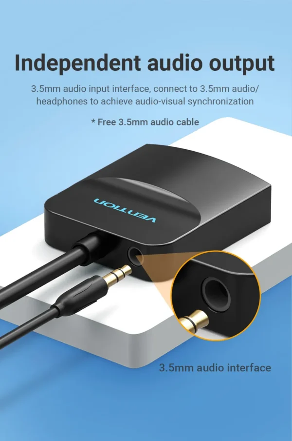 VENTION 42154 HDMI to VGA Converter 1080P Digital to Analog Adapter with Audio Port - Image 14