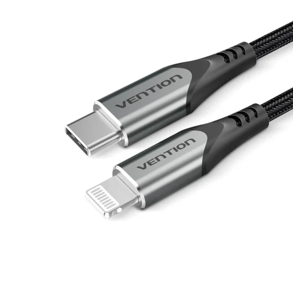 VENTION TACHH USB-C to Lightning Cable (2 Meter) MFi Certified, 3A Fast Charging, PD 18W - Image 8