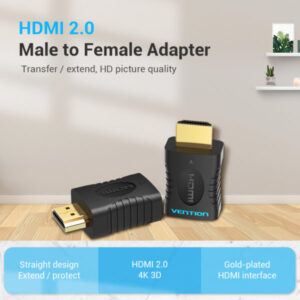 VENTION AIAB0 HDMI MALE TO FEMALE ADAPTER