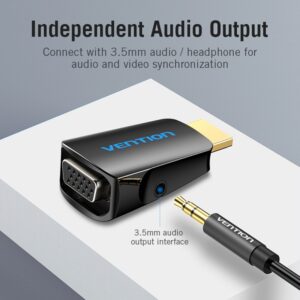 VENTION AIDB0 HDMI TO VGA CONVERTER WITH 3.5MM AUDIO