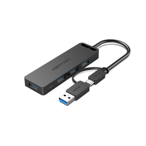 VENTION CHTBB USB3.0 & TYPE-C 2-IN-1 INTERFACE TO 4-PORT USB 3.0 HUB