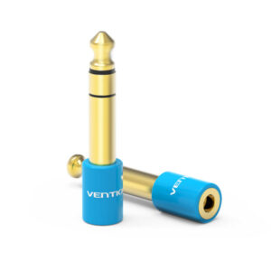 VENTION VAB-S01-L 6.5MM MALE TO 3.5MM FEMALE ADAPTER BLUE