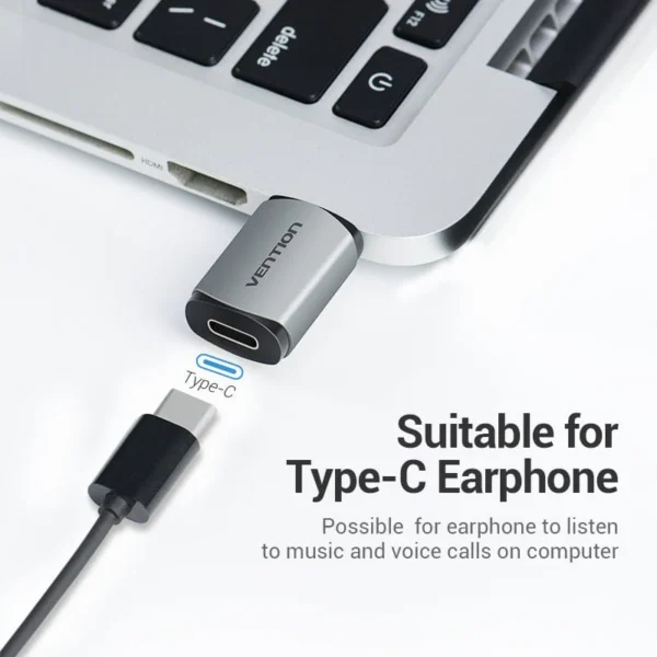 VENTION CDMH0 USB-C EXTERNAL SOUND CARD METAL - Image 3