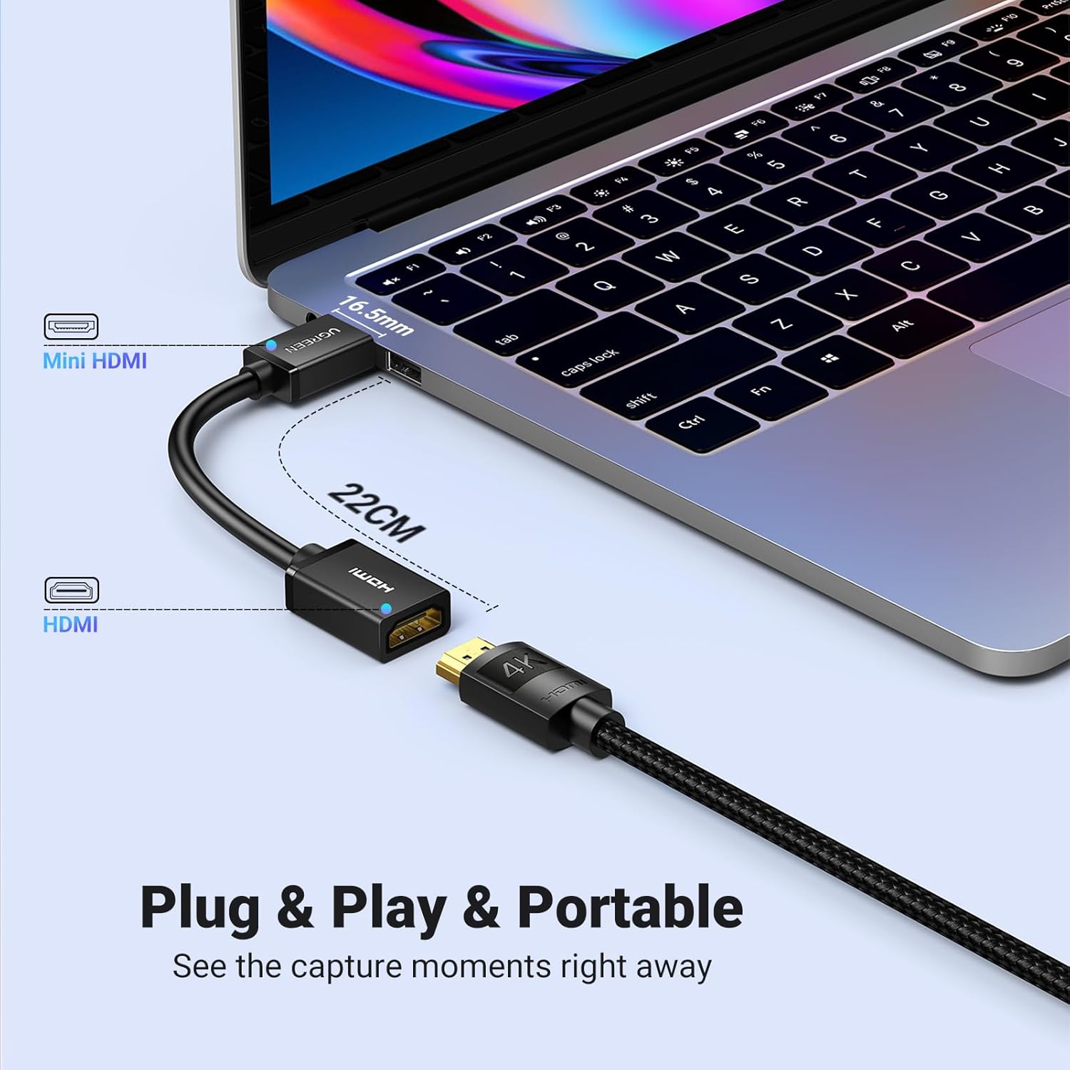 UGREEN 20137 Mini HDMI to HDMI Adapter 4K@60Hz - UGREEN PK