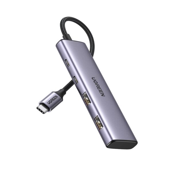 UGREEN 15395 USB-C Hub 4 Ports, USB C Multiport Adapter with 2 USB C & 2 USB 3.0 5Gbps Ports