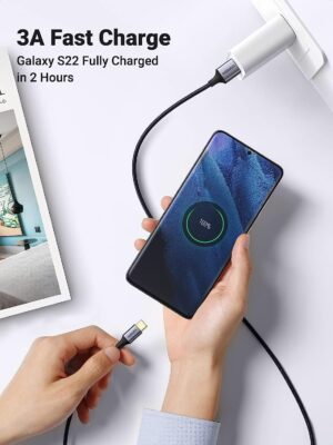 UGREEN 20288 USB A to USB C 3.0 (2 Meter) Cable 5Gbps USB C Cable Fast Charge Compatible with iPhone 15