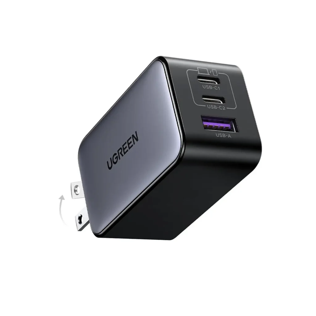 UGREEN 10334 NEXODE 65W USB-C GaN 3 Ports Wall Charger US Plug