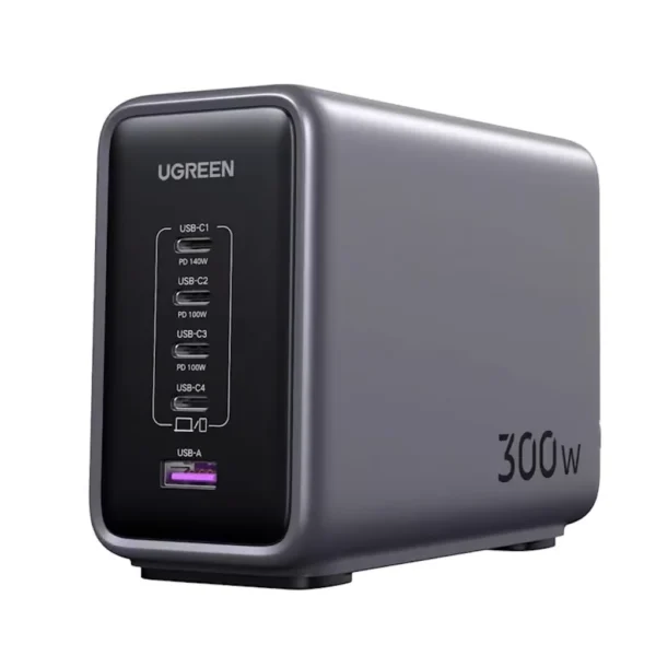 Ugreen-90872-Nexode-300W-USB-C-GaN-Charger-5-Ports-Desktop-Charger11