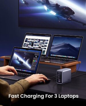 UGREEN 90872 Nexode 300W USB C GaN Charger-5 Ports Desktop Charger