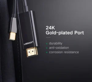 UGREEN 20848 Mini Displayport to HDMI Cable 4K Thunderbolt 2 HDMI Converter (1.5 Meter)