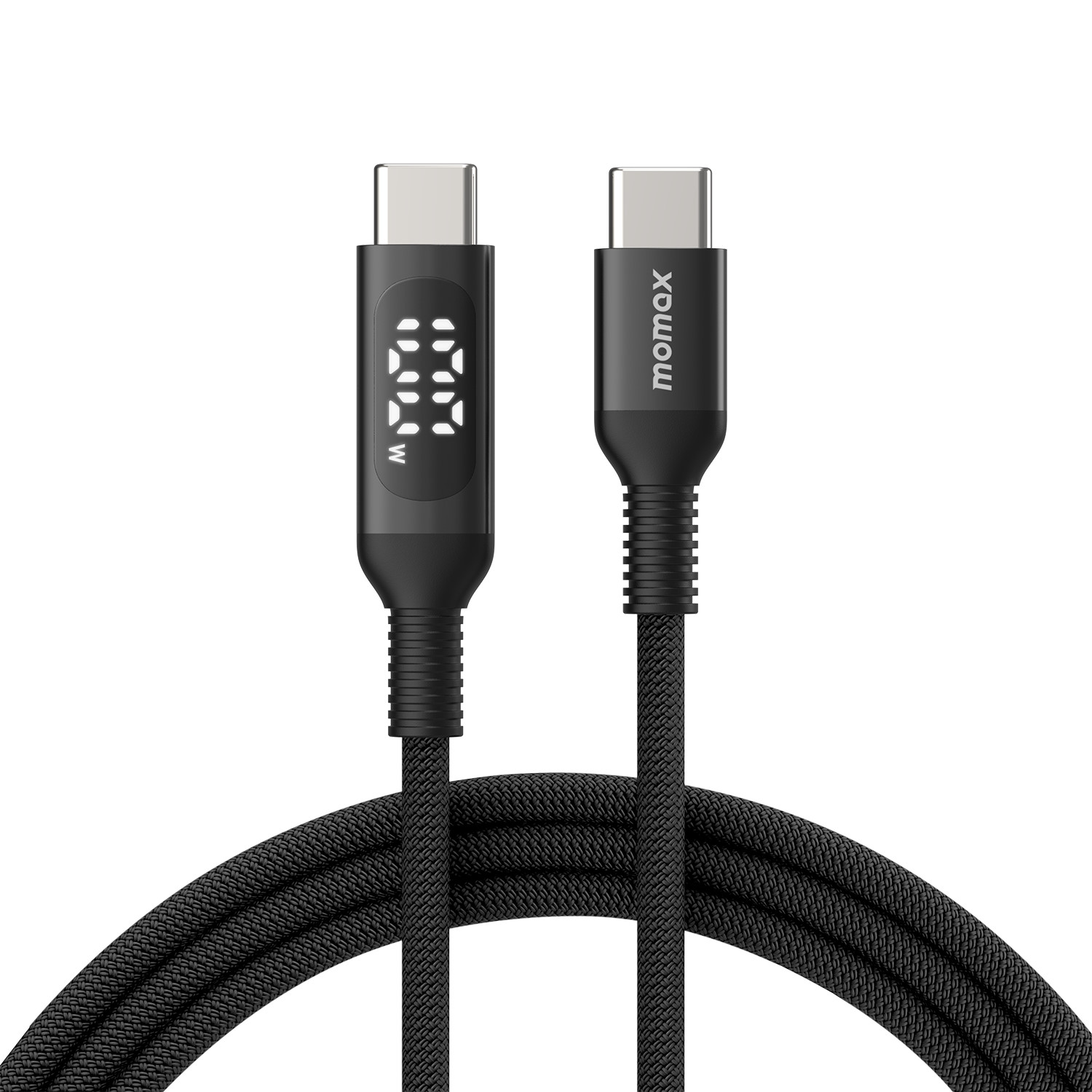 MOMAX ELITELINK DC22D USB-C to USB-C Cable with 100W Power Delivery and LED Display (1.2 Meter) - Image 7