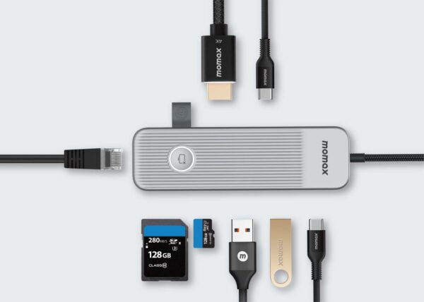 MOMAX OneLink DH18L 8-in-1 Multi-Function USB-C Hub - Image 2