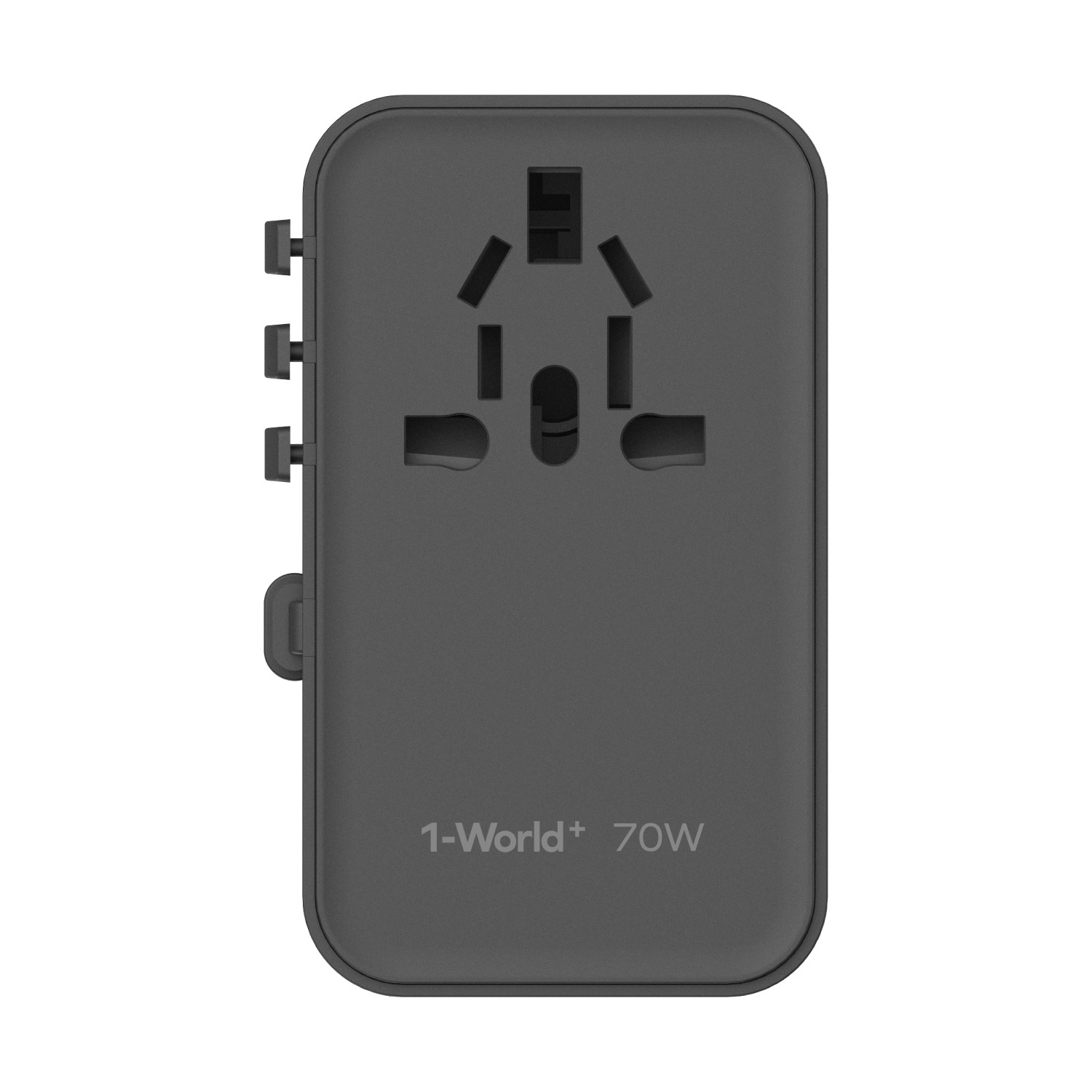 MOMAX UA18D 1-World 70W GAN 3-Port+AC Travel Adapter (2xUSB, 2xUSB-C) - Image 2
