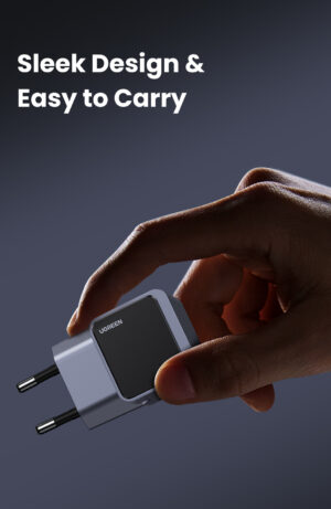 UGREEN 35041 NEXODE Air USB-C 30W GaNInfinity Fast Charger (Gray) EU Plug