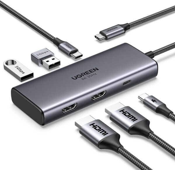 UGREEN 15852 Revodok 206 Docking Station 6 in 1 USB C Hub - Image 2