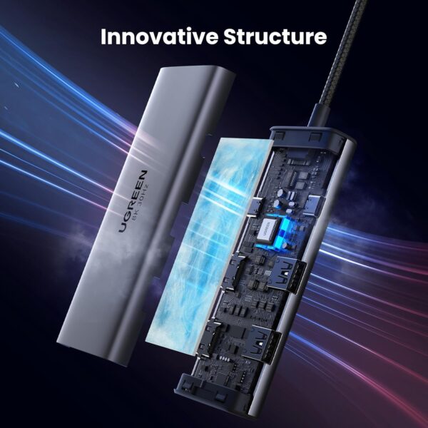 UGREEN 15852 Revodok 206 Docking Station 6 in 1 USB C Hub - Image 9