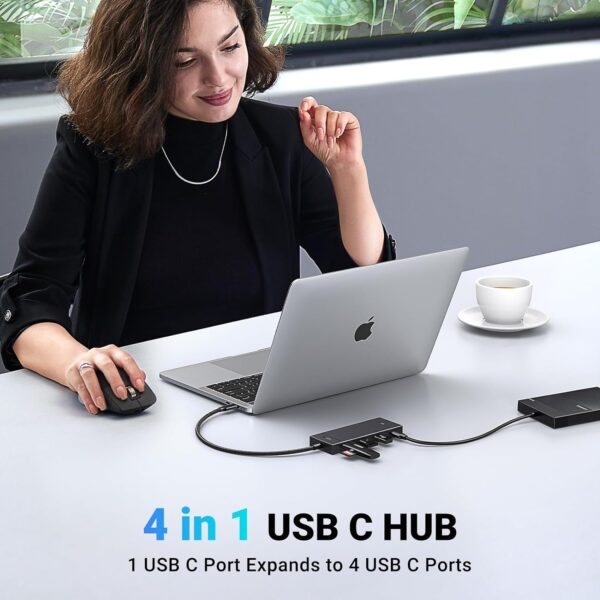 UGREEN 35584 10Gbps 4-in-1 USB 3.2 Adapter Gen 2 with 4 USB-C 3.2 - Image 3