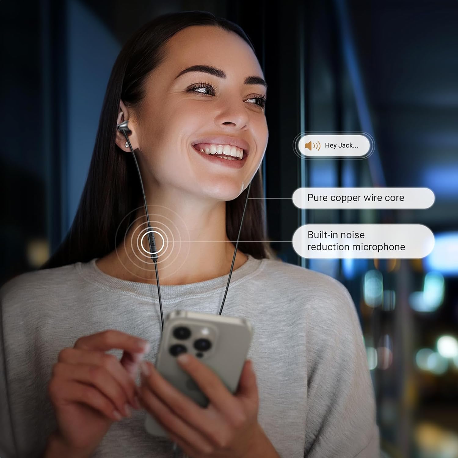 UGREEN 35756 USB-C Earphones Semi-in ear Wired Headphones with Volume Control - Image 6