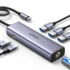 UGREEN 15598 Revodok 6-in-1 USB C Hub Gigabit Ethernet