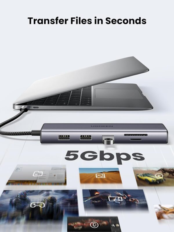 UGREEN 15601 USB C 10-in-1 Hub 4K HDMI & VGA Dual Monitor - Image 6