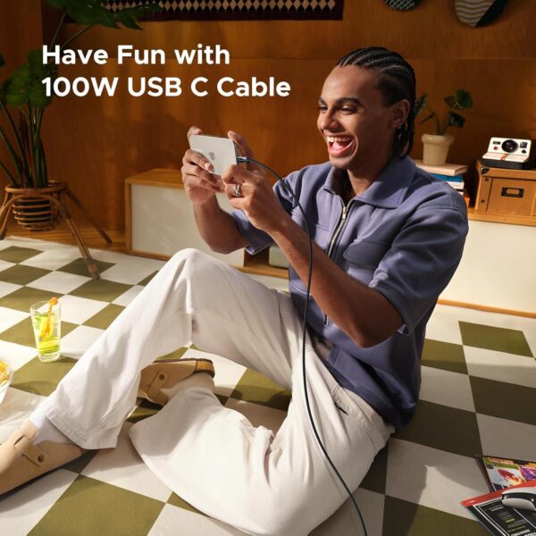 UGREEN 35501 Uno 100W USB C to USB C Fast Charging 5A (1 Meter) for iPhone 16/15 Pro Max, Galaxy S24/S23 Ultra - Image 8