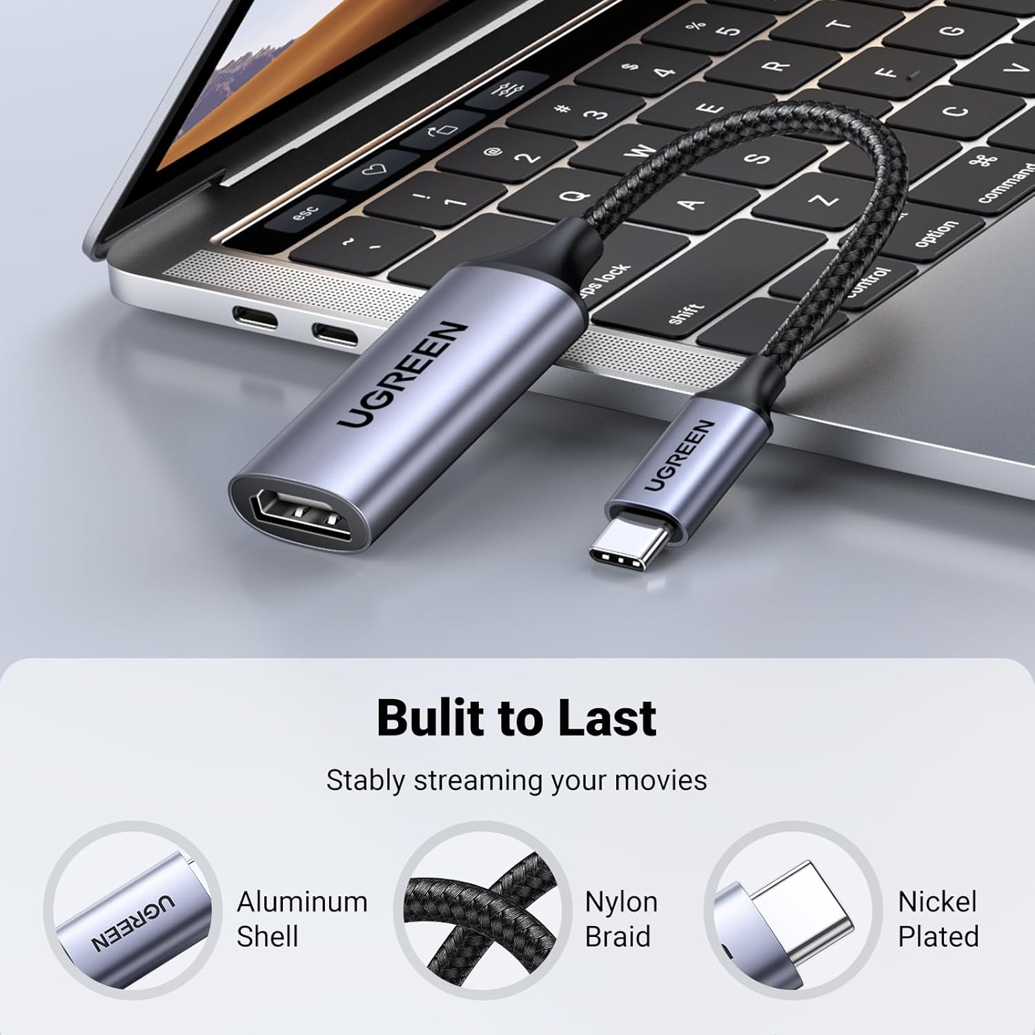 UGREEN 70444 USB C to HDMI Adapter 4K@60Hz Type C Thunderbolt 4/3 Converter - Image 3
