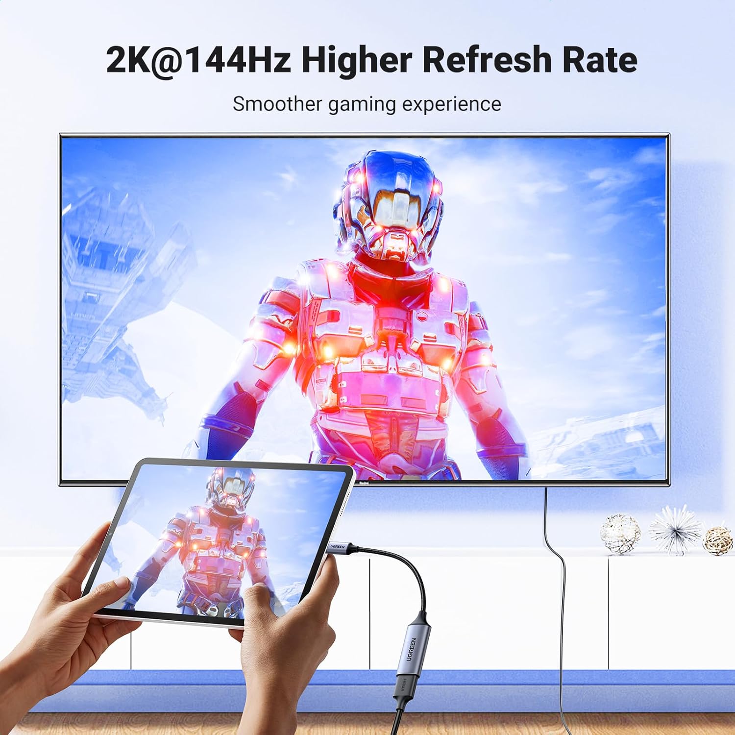 UGREEN 70444 USB C to HDMI Adapter 4K@60Hz Type C Thunderbolt 4/3 Converter - Image 2
