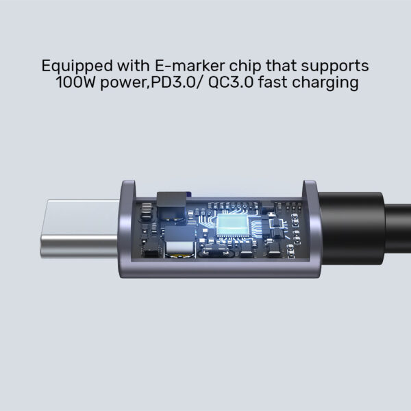 UNITEK 100W USB-C Fast Charging Cable 90 Degree (5 Meter) Compatible with iPhone 16/15, MacBook, Samsung Galaxy - Image 7