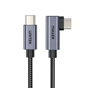 UNITEK C14123BK 100W USB-C to USB-C Cable 90-Degree (5M)
