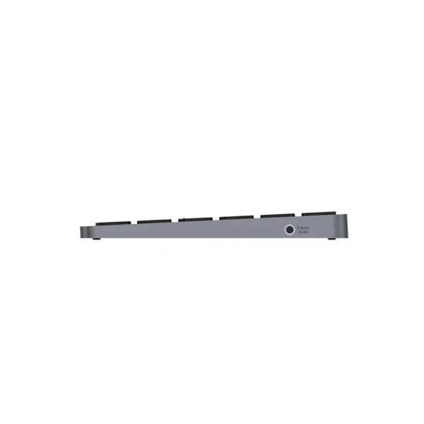 UNITEK Keyboard with 9-in-1 USB-C Hub, 3x USB 3.0, 4K HDMI, SD Card, AUX, 100W PD Charging - Image 5