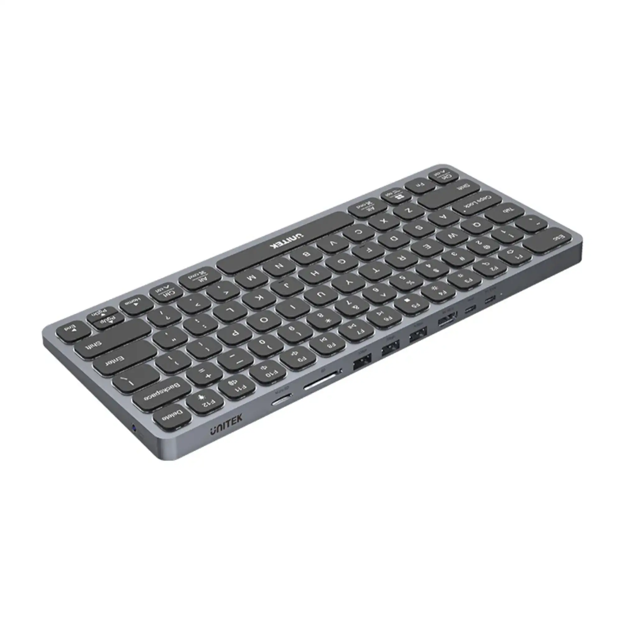 UNITEK D1092A Keyboard with 9-in-1 USB-C Hub