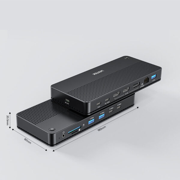 UNITEK USB-C 13-in-1 Docking Station with Single 8K & Triple 4K Display and 100W Power Delivery - Image 7