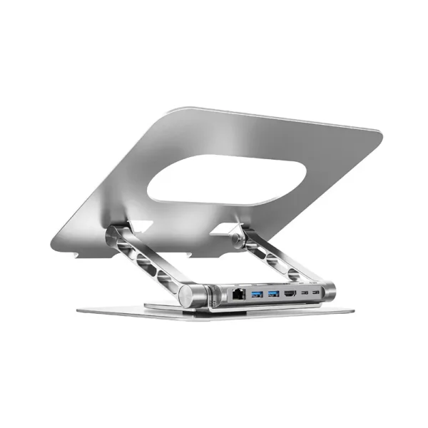 UNITEK Laptop Stand with Detachable USB-C Hub 360° Rotating Base Tilt Design Supports up to 15.6" Notebook. - Image 9