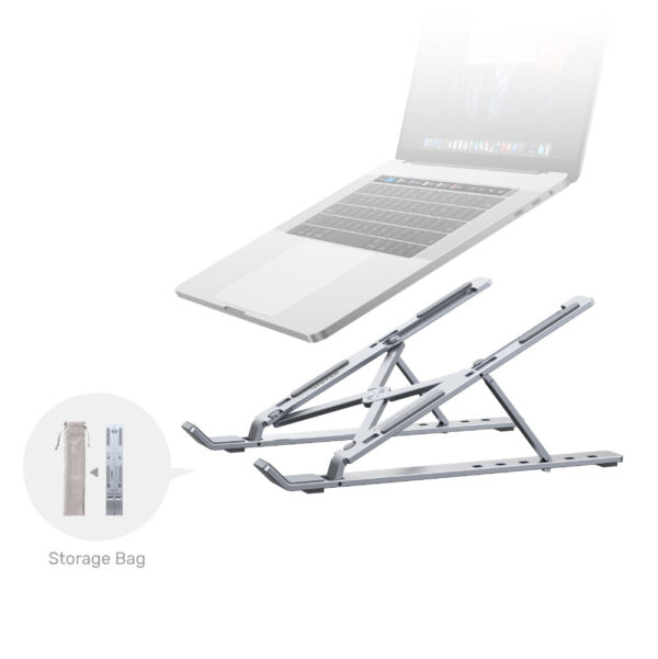 UNITEK OT155SL Mechanical Foldable Laptop Stand Adjustable with 6 Tilt Angles - Image 5