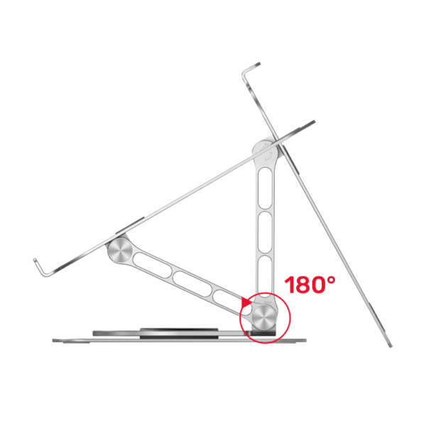 UNITEK OT180SL Adjustable Laptop Stand with 360° Rotating Base - Image 3