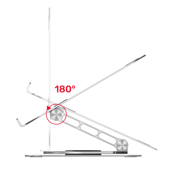 UNITEK OT180SL Adjustable Laptop Stand with 360° Rotating Base - Image 2