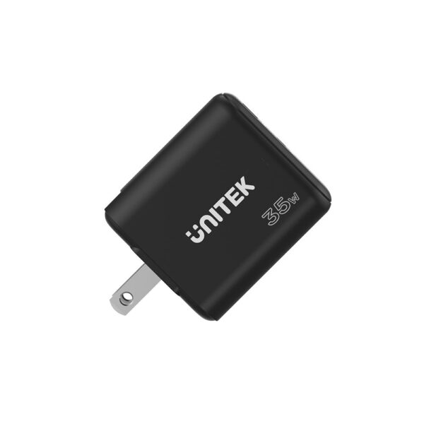 UNITEK 35W GaN Wall Charger 3-in-1 Plugs Ultra-Compact Dual Port USB-C & USB-A Fast Charger - Image 6