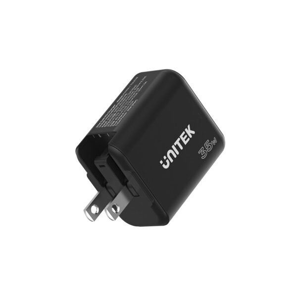 UNITEK 35W GaN Wall Charger 3-in-1 Plugs Ultra-Compact Dual Port USB-C & USB-A Fast Charger - Image 7