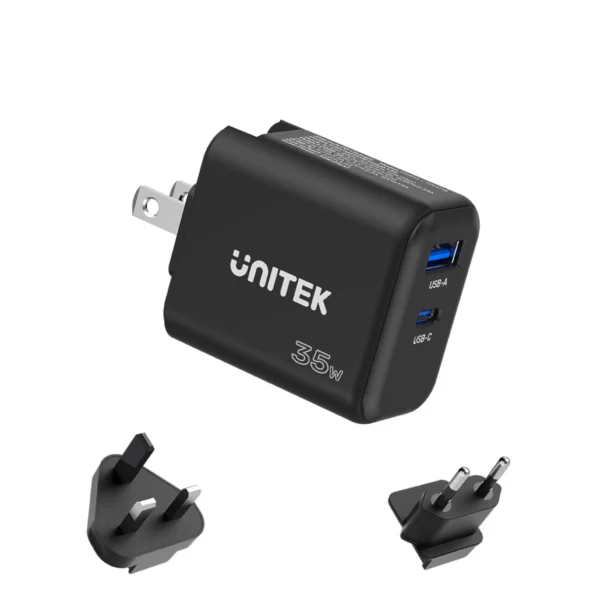 UNITEK P1119A 35W GaN Wall Charger US, EU, UK Plugs